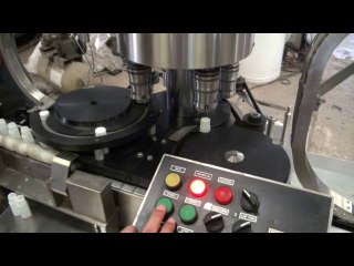 Monoblock 4 head Pick and place screw capping with cup placement machine