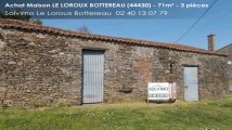 A vendre - maison - LE LOROUX BOTTEREAU (44430) - 3 pièces - 71m²