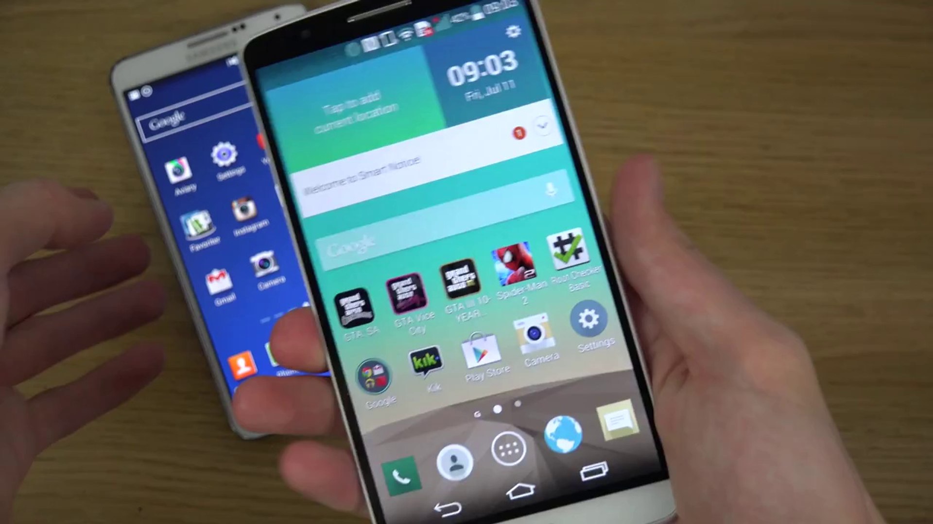 LG G3 vs. Samsung Galaxy Note 3 - Review (4K) - video Dailymotion
