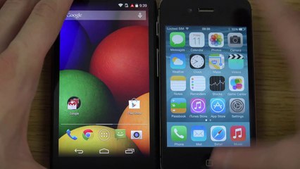Motorola Moto E vs. iPhone 4S - Review (4K)