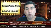 Baltimore Orioles vs. New York Yankees Pick Prediction MLB Betting Lines Odds Preview 7-11-2014