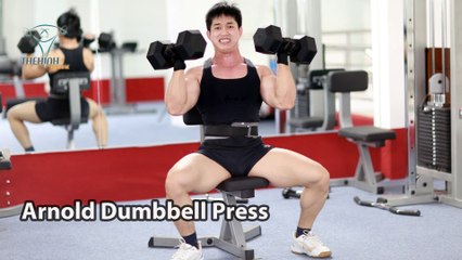Arnold Dumbbell Press Đẩy Vai Trước Tập Thể Hình Đúng Cách