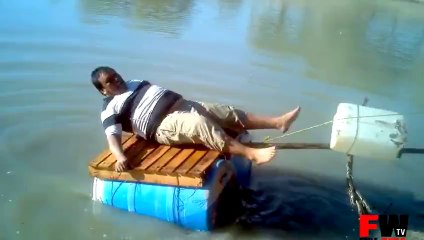 Fat man rescue fail - Fails World