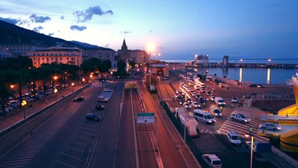 Port de Bastia vu du ciel par drone