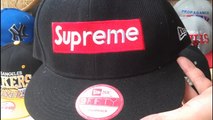 cheap SUPREME Rubber Logo Camp Cap ,DOPE,New Era Snapbacks Unboxing,only 10usd free shipping!