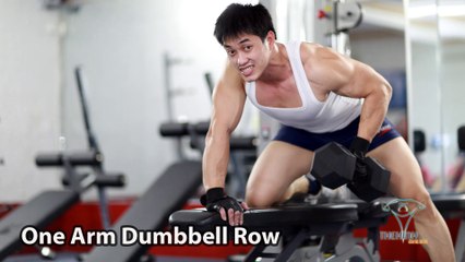 One Arm Dumbbell Row Tập Lưng Xô đúng kỹ thuật thể hình