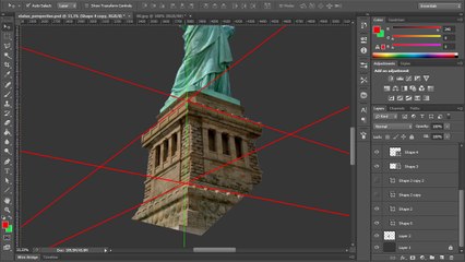 Photoshop Building the perspective