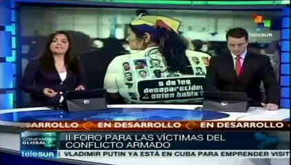 Abren foro alterno "otras víctimas" de la guerra en Colombia