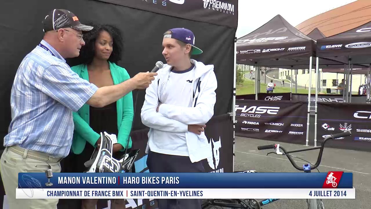 Interview Manon Valentino Championnat de France BMX 2014 Saint-Quentin-En-Yvelines