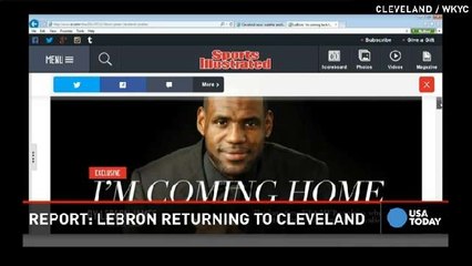 LeBron James returning to Cleveland
