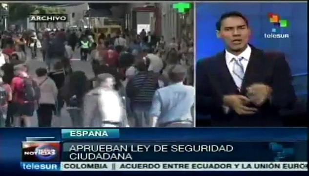 España: aprueban la Ley Mordaza ; derechos civiles serán restringidos
