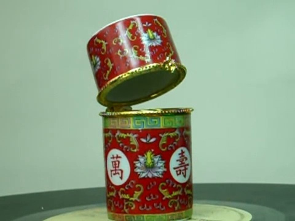 Chinese Porcelain Box - Toothpick Holder - Longevity.