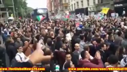 Video News: Demonstration outside Israel Embassy, London to stop attack on Gaza
