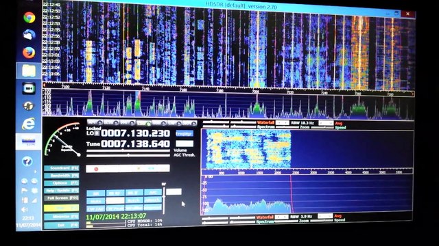 SDR radio Soft66RTL HF, VHF SDR including RTL2832u+R820T with upconverter