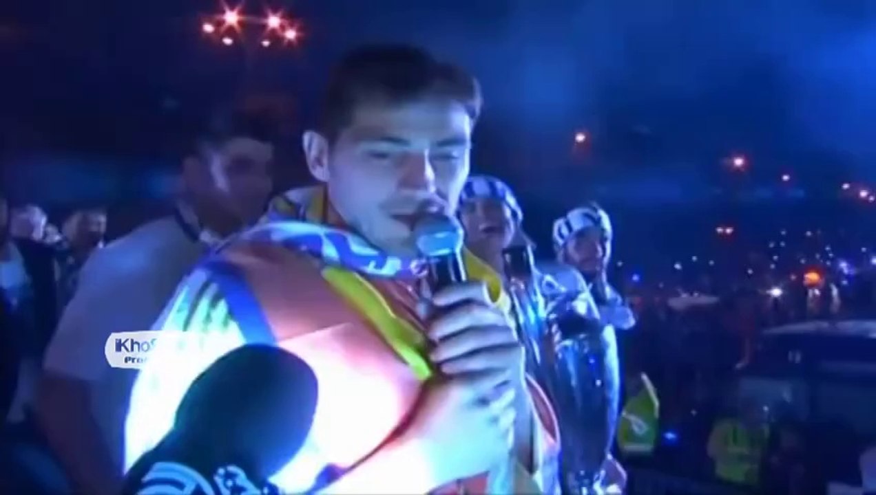 Iker Casillas Cantando Borracho y Celebrando en Cibeles | Real Madrid Campeon Champions League 2014
