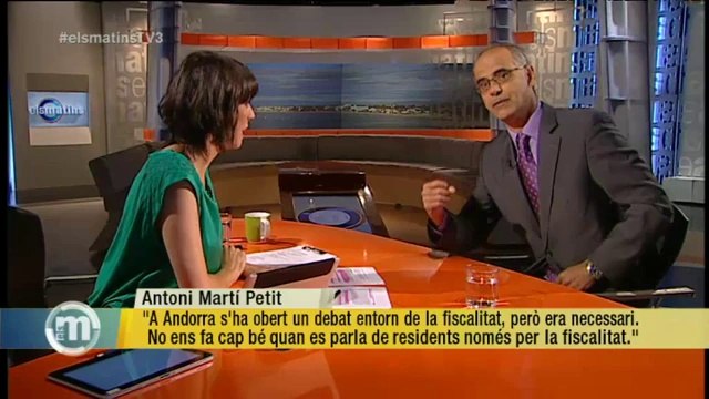 TV3 - Els Matins - Antoni Martí Petit: Andorra ha pres una decisió inequívoca cap a la transpar