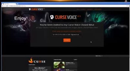 Curse Voice Beta Key Generator July-August 2014
