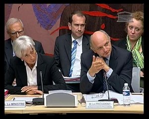 Audition de Mme Christine Lagarde - Mardi 23 Septembre 2008