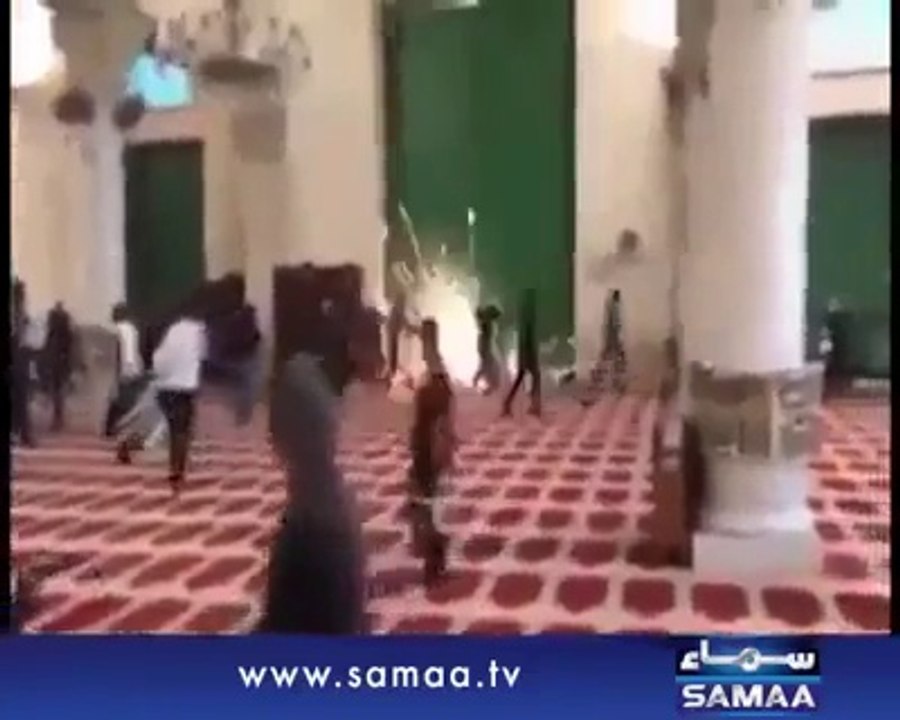قبلہ اول مسجد اقصی پراسرائیل کےحملےکی ویڈیوسامنےآگئی