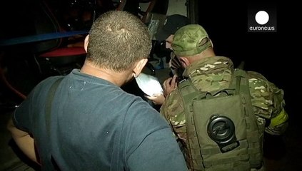 Ukrayna'nın Slovyansk kentinde güvenlik gönüllülerde