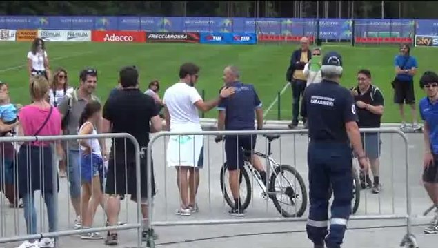 PIOLI FERMATO IN BICI - MATTINA 12 LUGLIO 2014 - SS LAZIO AURONZO