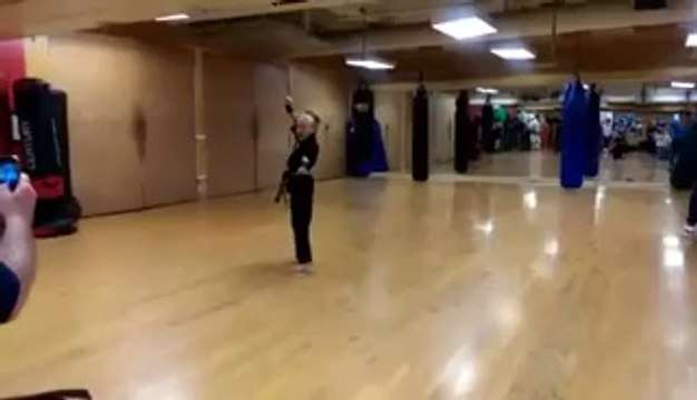 Awesome youngest Karate champion : an 8 years old girl