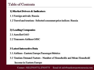 Russia Airlines Market Update