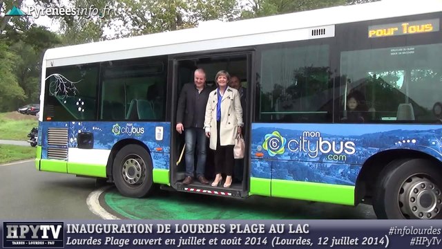 [LOURDES] Josette Bourdeu inaugure Lourdes Plage (12 juillet 2014)
