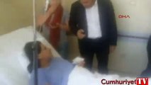 CHP'den patlamada balkondan atlayan hamile kadına ziyaret