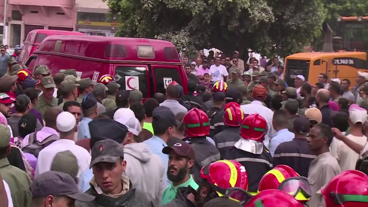 4 muertos en derrumbe de edificio en Casablanca