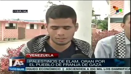 Venezuela: Estudiantes palestinos piden el cese el fuego en Gaza