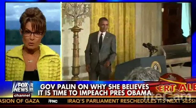 Sean Hannity Interviews Sarah Palin - Time to Impeach Obama Now ! - Fox News - July 8, 2014