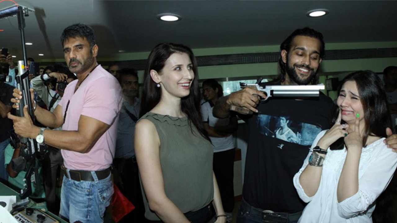 Desi Kattey Promotion @ Savarkar Rifle Club | Suniel Shetty, Akhil Kapur & Sasha Agha !