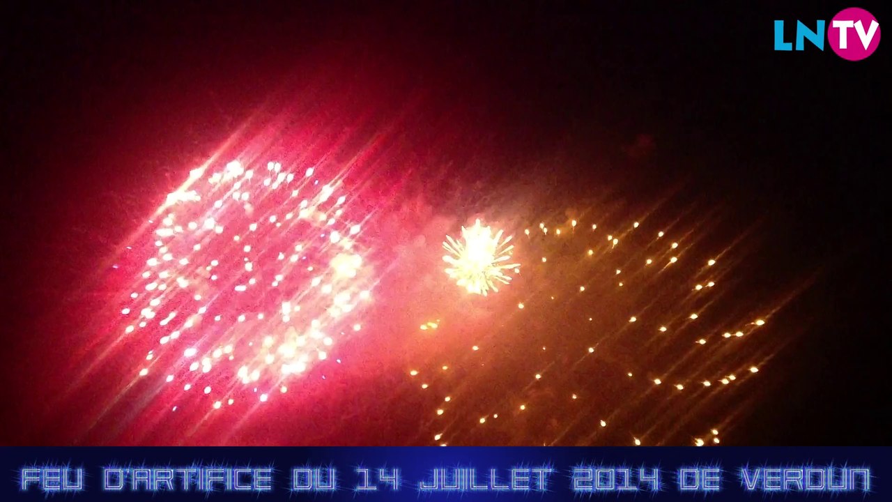Feu d'artifice du 14 juillet 2014 à Verdun