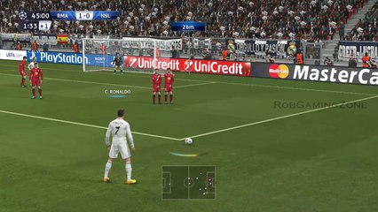 Ronaldo Best Free Kick Goal PES 2014 PC Gameplay