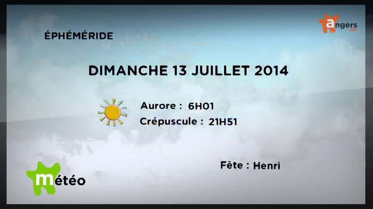 METEO JUILLET 2014 [S.7] [E.13] - Météo locale - Prévisions du dimanche 13 juillet 2014