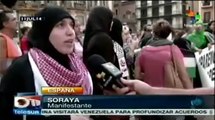 España: manifestaciones en Málaga contra ataque israelí a Gaza