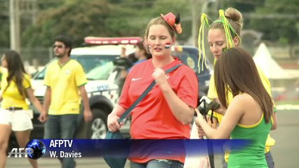Muted Brazil fans arrive for third place play-off