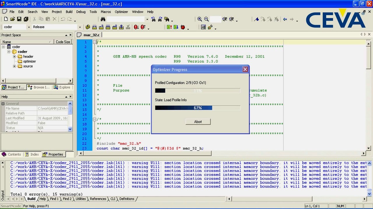 CEVA Application Optimizer Demonstration (2)