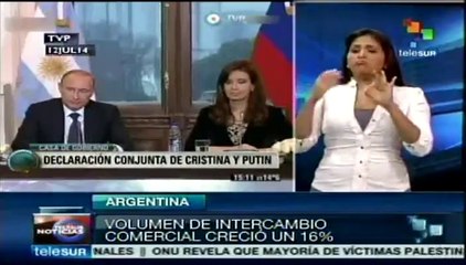 Destaca Putin el notable aumento del comercio entre Argentina y Rusia