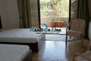 flat for rent in sarayat el maadi fully furnished good size balcony green and quite area