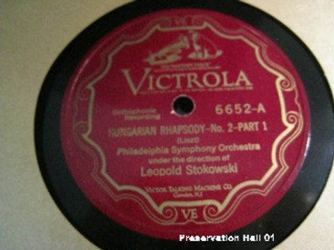 Hungarian Rhapsody #2, Pt 1~1926~Philadelphia Orch~L Stokowski
