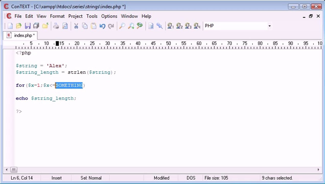 Beginner PHP Tutorial - 46 - String Functions_ String Length