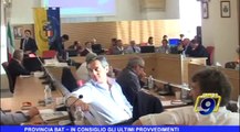 Provincia BAT | In Consiglio gli ultimi provvedimenti