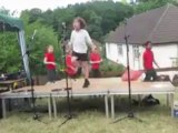 Young Lady Gaga fan dancing for his school party... Just crazy!