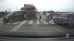 Truck VS pedestrians... So violent crash in russia!