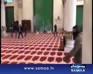 Israeli shelling at Al-Aqsa Masjid