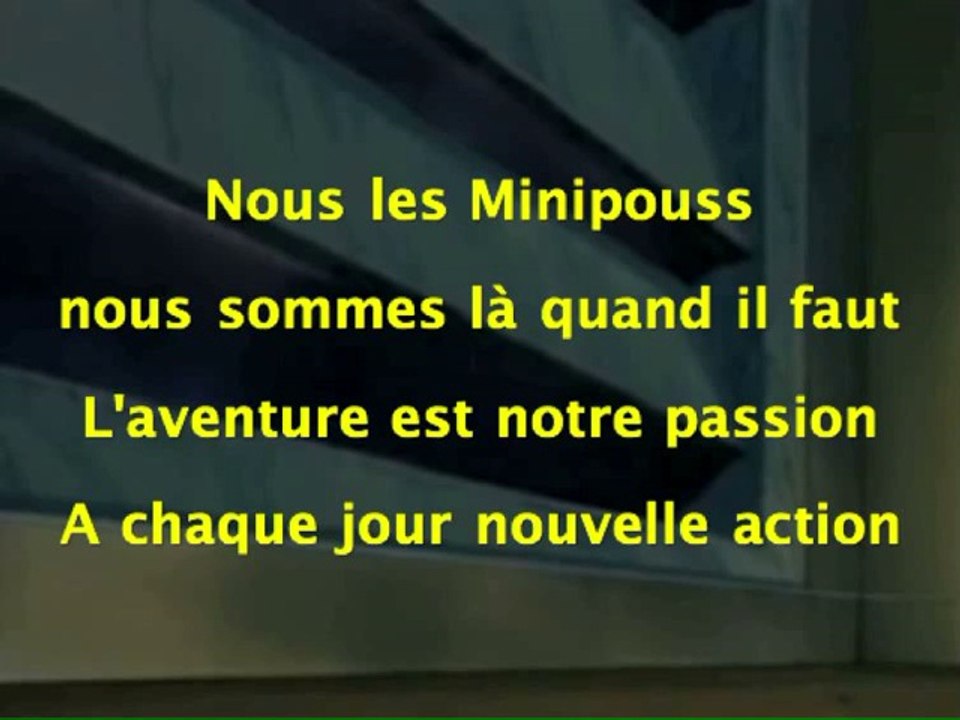 Les Minipouss - générique Karaoke instrumental