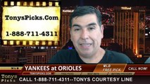 MLB Odds New York Yankees vs. Baltimore Orioles Pick Prediction Preview 7-13-2014