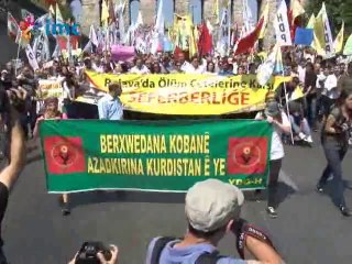 İstanbul'da binlerce kişi IŞİD'i ve hükümeti protesto etti